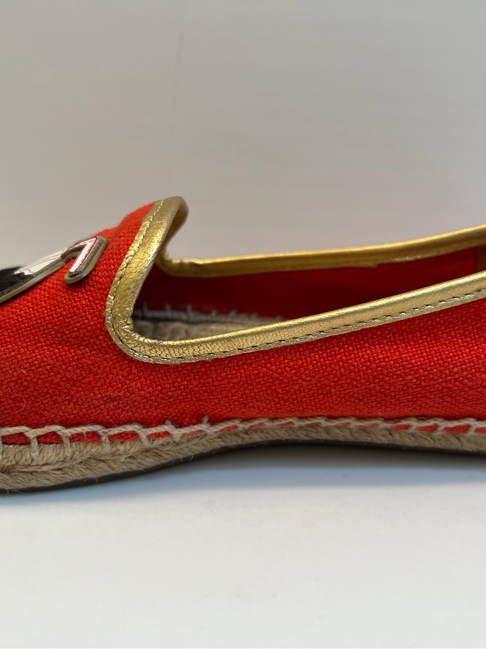 Tory Burch Coco Applique Espadrille Calf Hair Flats 8.5 EUC - Picture 6 of 9
